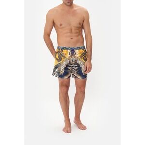 Camilla Dance Of The Dragon Boardshort Gold Navy Size Medium